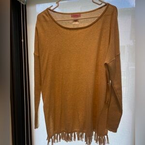 Lilly Pulitzer Ramona Fringe Sweater- brown